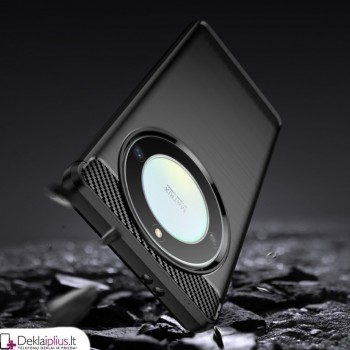 Carbon guminis dėklas - juodas (Huawei Honor Magic 5 Lite)